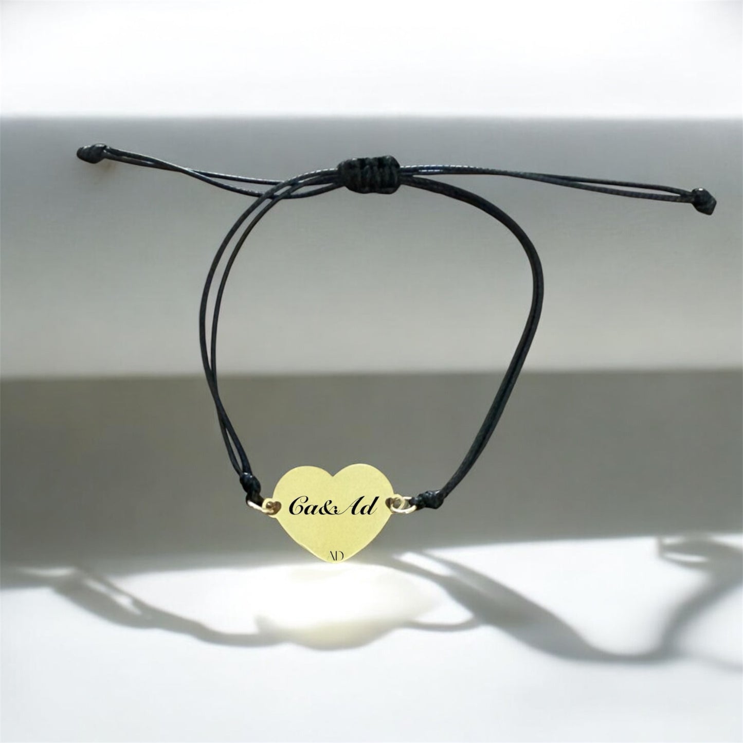 Pulsera con dije de corazón- Retrato Personas