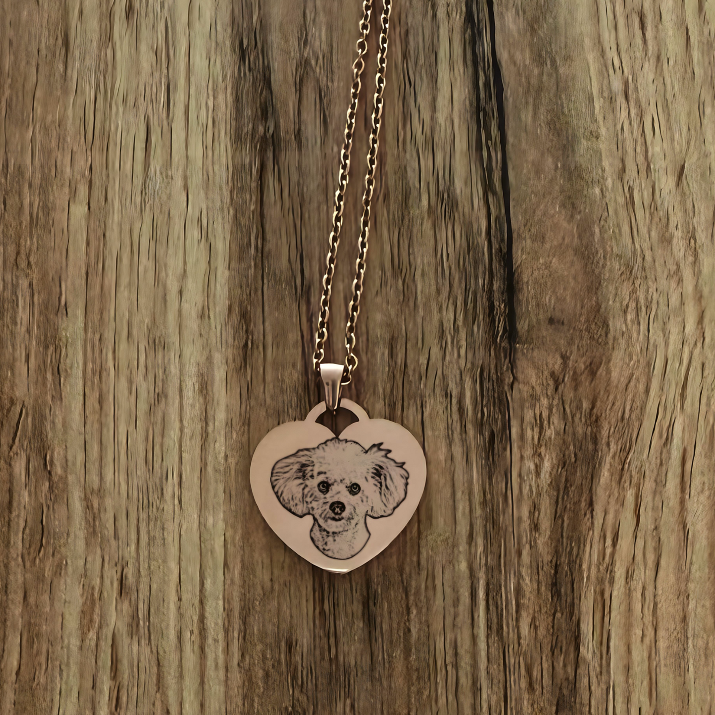 Collar con dije de corazón