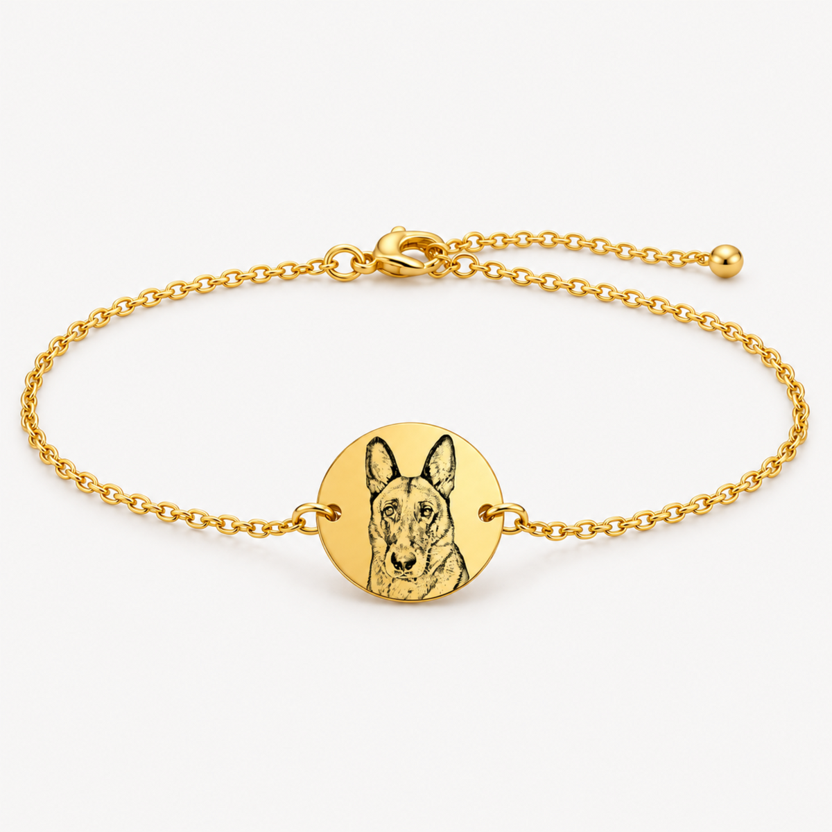 Pulsera con dije redondo