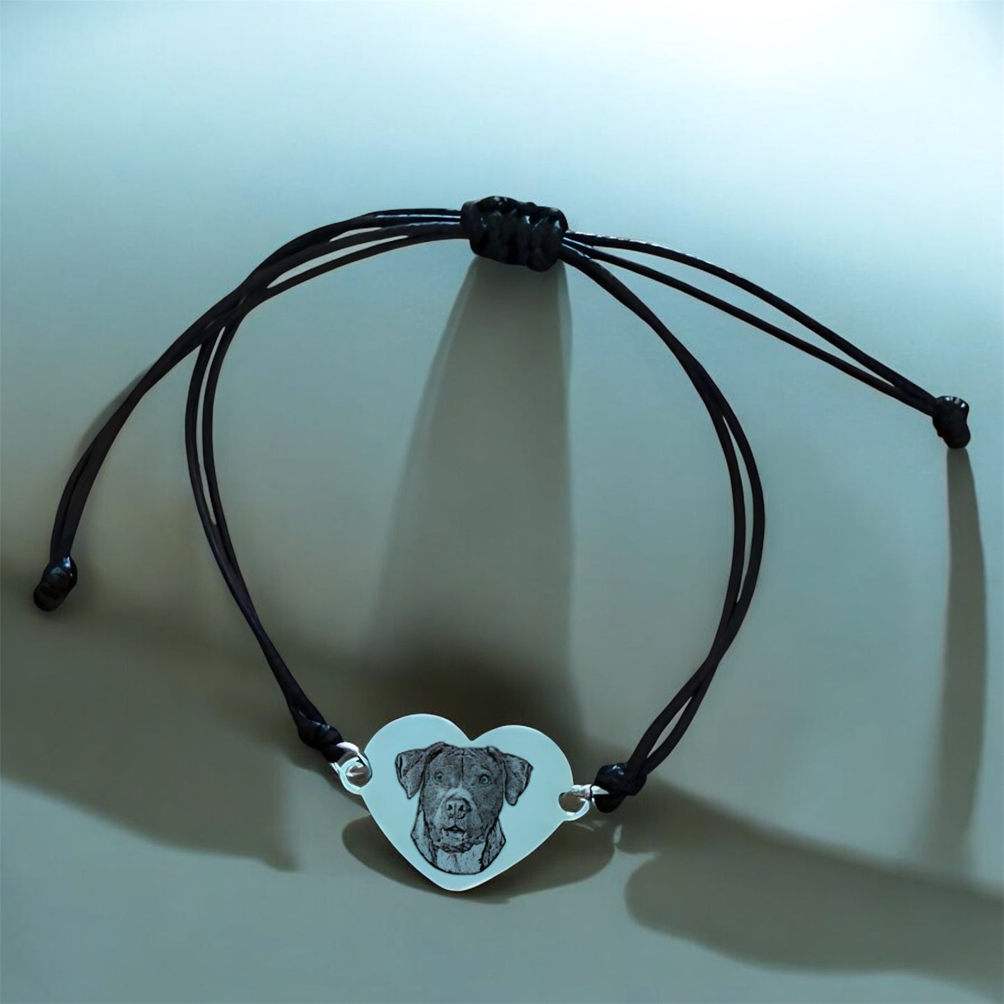 Pulsera con dije de corazón