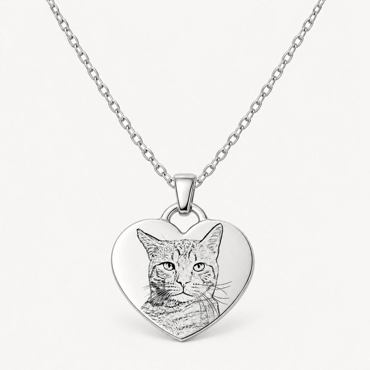 Collar con dije de corazón