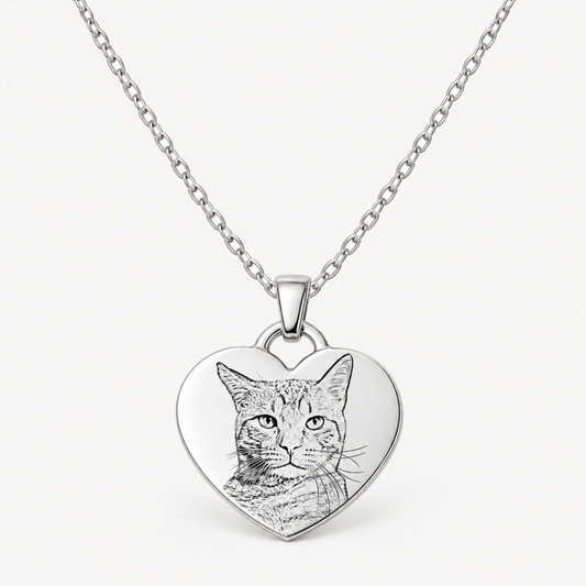 Collar con dije de corazón