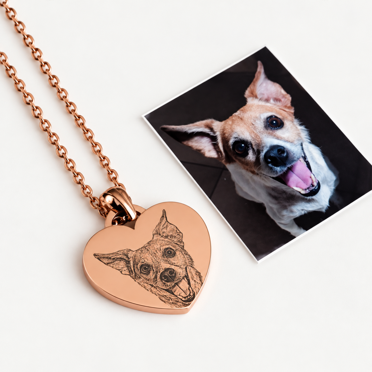 Collar con dije de corazón