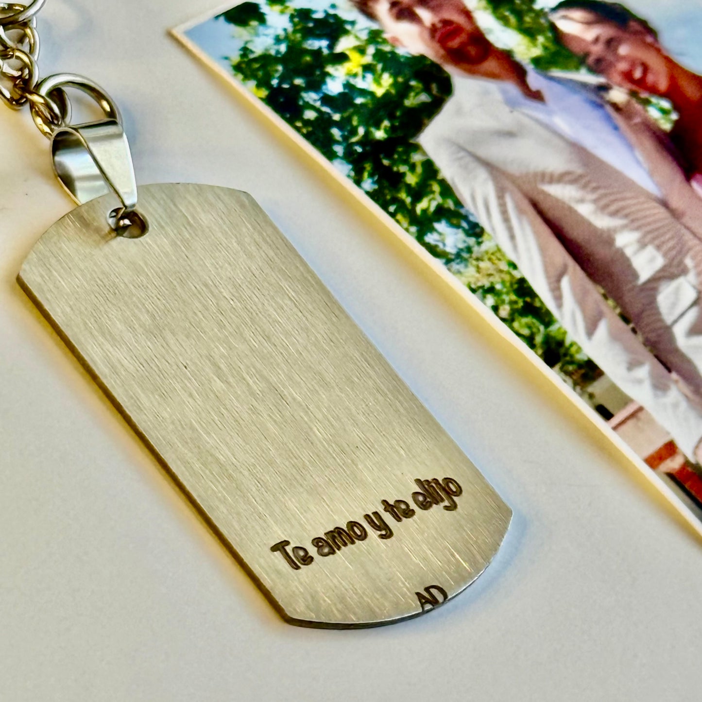 Llavero estilo militar- Retrato personas