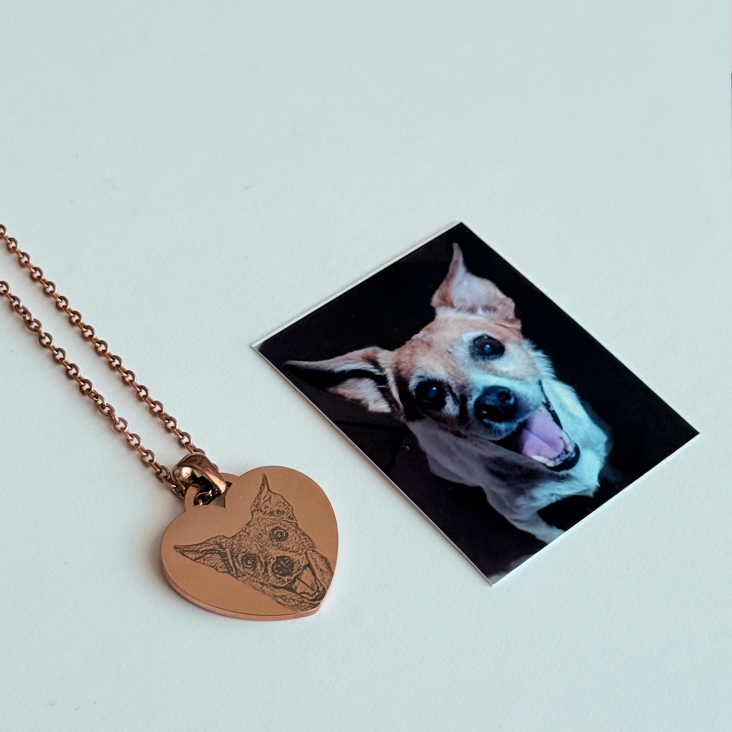 Collar con dije de corazón