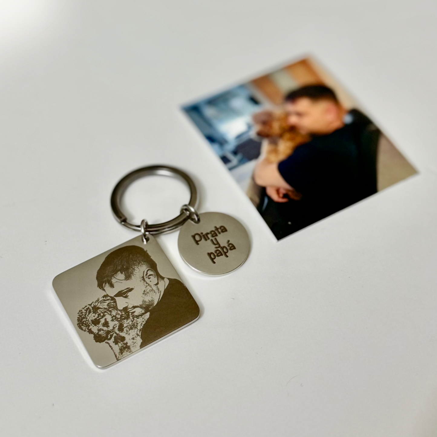 Keychain with double charm