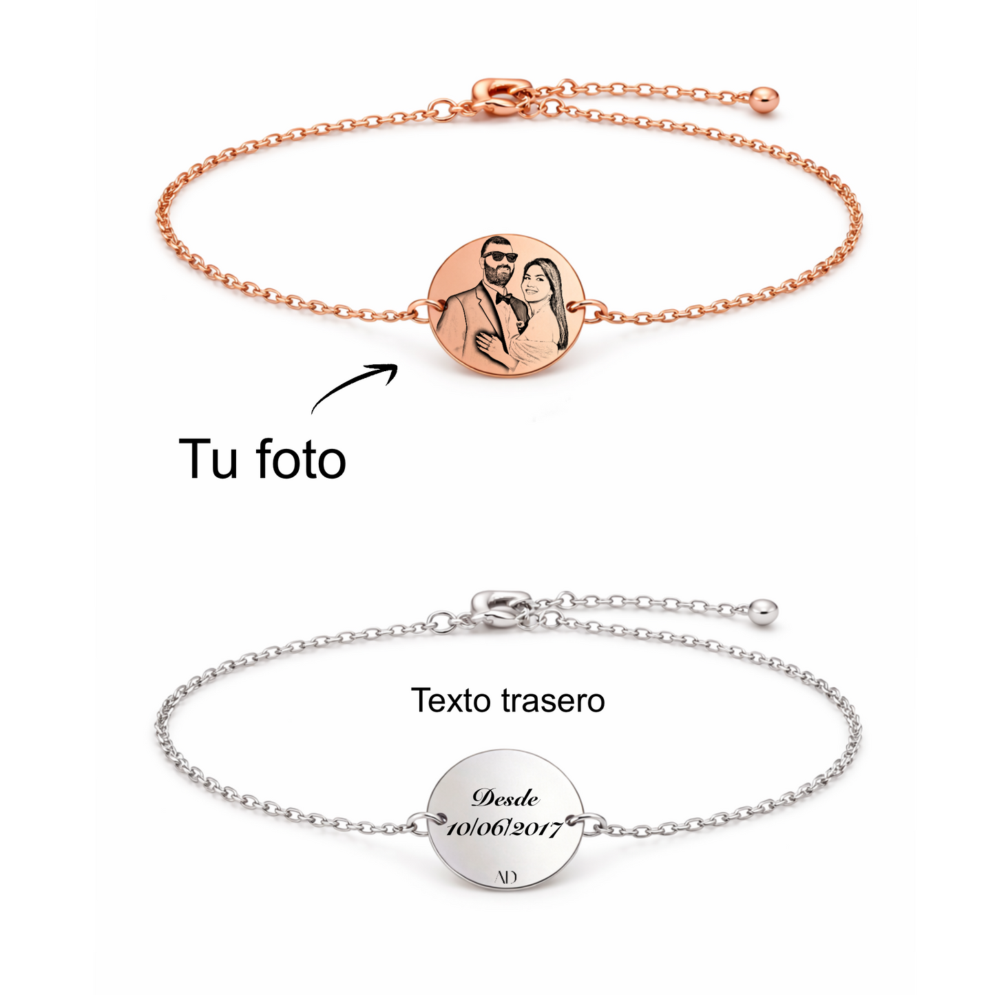 Atelier Dali pack dos pulseras gemelas amor y amistad