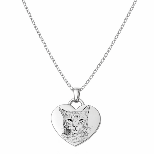 Collar con dije de corazón