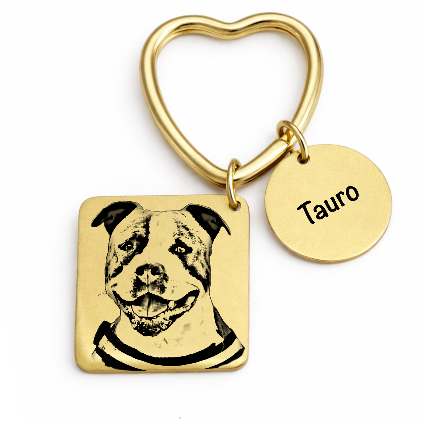 Llavero con dije doble