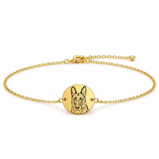 Pulsera con dije redondo