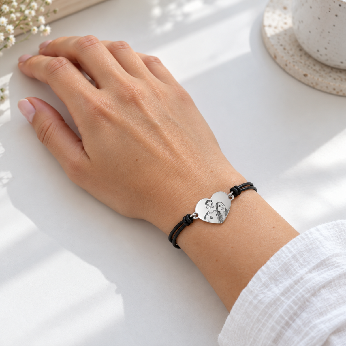Bracelet with heart charm